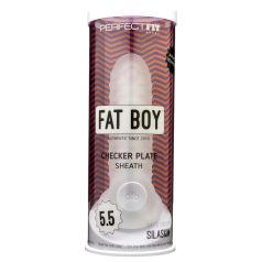   Fat Boy Checker Box - ανδρικό πέος μανίκι - 15cm - λευκό
