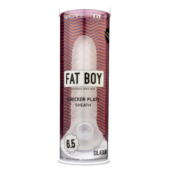 Fat Boy Checker Box - επένδυση πέους (17cm) - λευκό