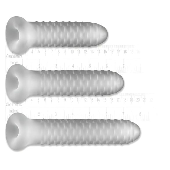 Fat Boy Checker Box - επένδυση πέους (17cm) - λευκό