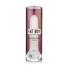   Fat Boy Checker Box - επένδυση πέους - 19εκ - λευκό