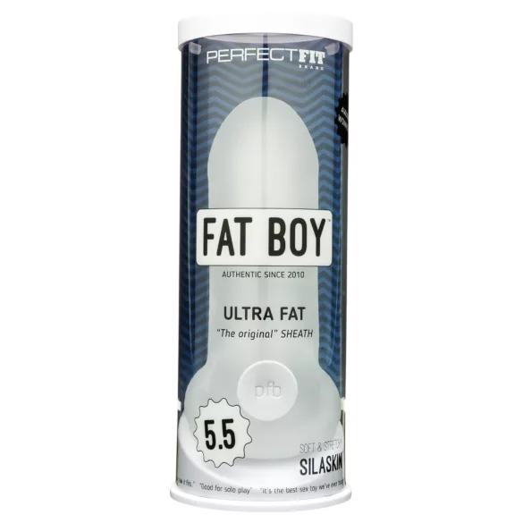Perfect Fit - Fat Boy Original Ultra Fat - προέκταση πέους (15 εκ., λευκό)