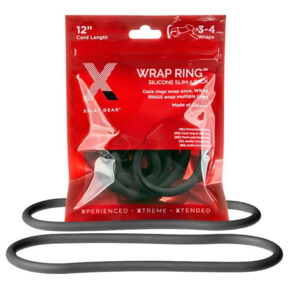 Τέλεια Εφαρμογή Slim Wrap 12 - λεπτομέλι δαχτυλίδι - μαύρο (30εκ)