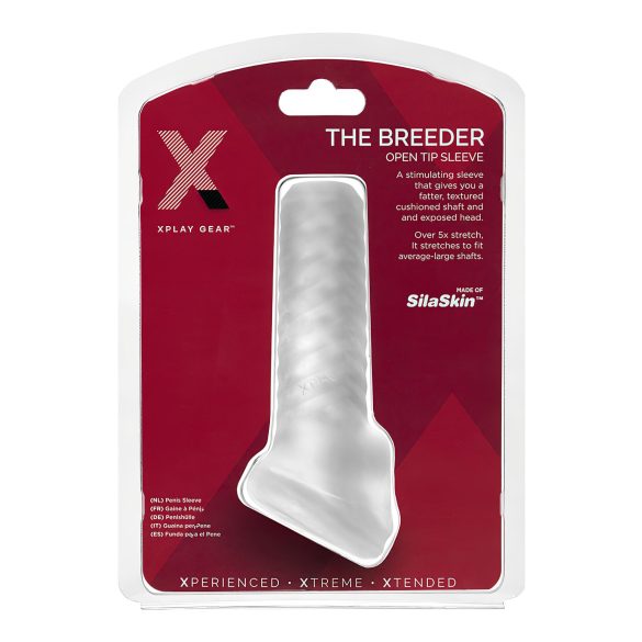 Perfect Fit Breeder - ανοιχτό κάλυμμα πέους (λευκό)