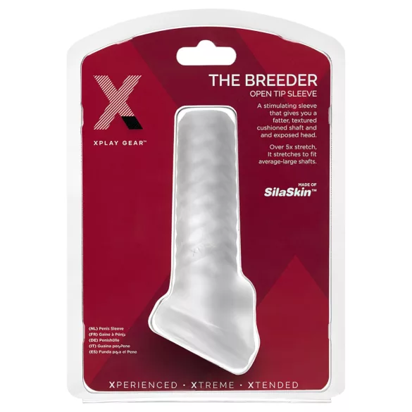 Perfect Fit Breeder - ανοιχτό πέος κάλυμμα - λευκό