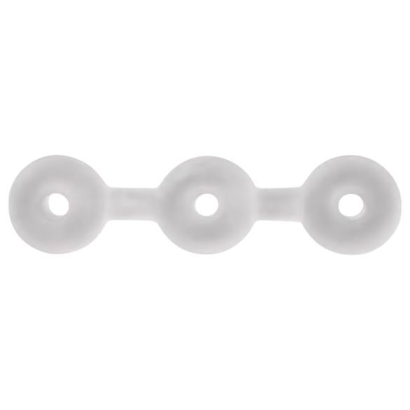 Perfect Fit Triple - δαχτυλίδι πέους τριπλό - λευκό