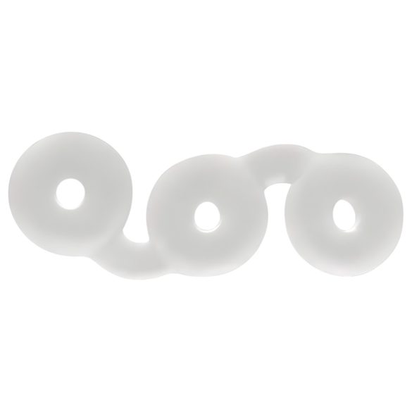 Perfect Fit Triple - δαχτυλίδι πέους τριπλό - λευκό