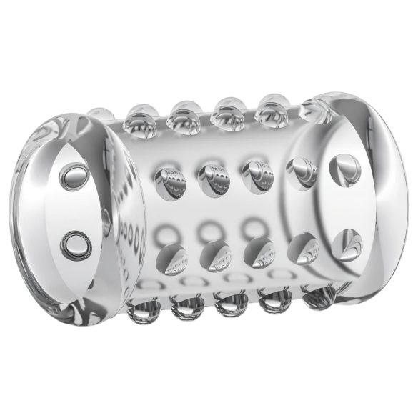 Stay Hard - δακτύλιος πέους με κουκκίδες - διαφανής