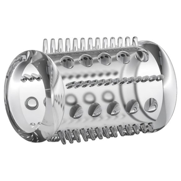 Stay Hard - δαχτυλίδι πέους με μικρά εξογκώματα - διαφανές