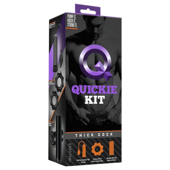 Quickie Kit - αντλία πέους σετ - παχύς - 4 τεμάχια