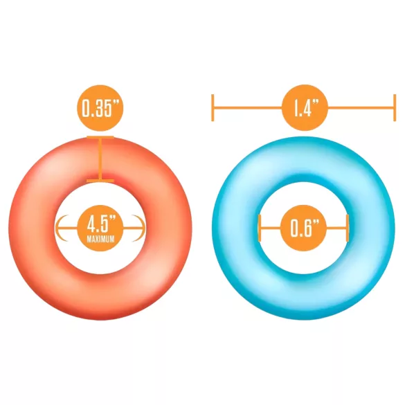 King of the Ring - σετ δαχτυλίδια πέους - πολύχρωμα (6 τεμάχια)