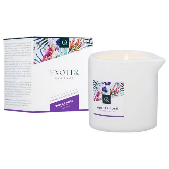 Exotiq Βιολέτα Τριαντάφυλλο - κερί για μασάζ (60g)