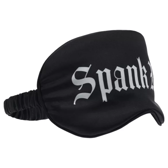 Ouch! - σατέν μάσκα ύπνου με την επιγραφή "Spank Me" (μαύρο)