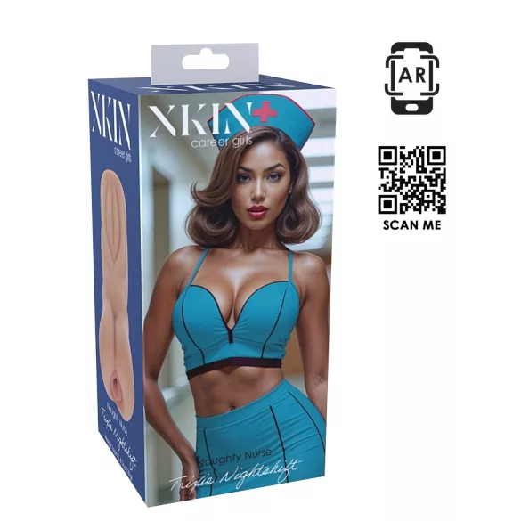 XKIN Naughty Nurse Trixie - ρεαλιστικός κόλπος-ανδρικό ομοίωμα (φυσικό χρώμα)