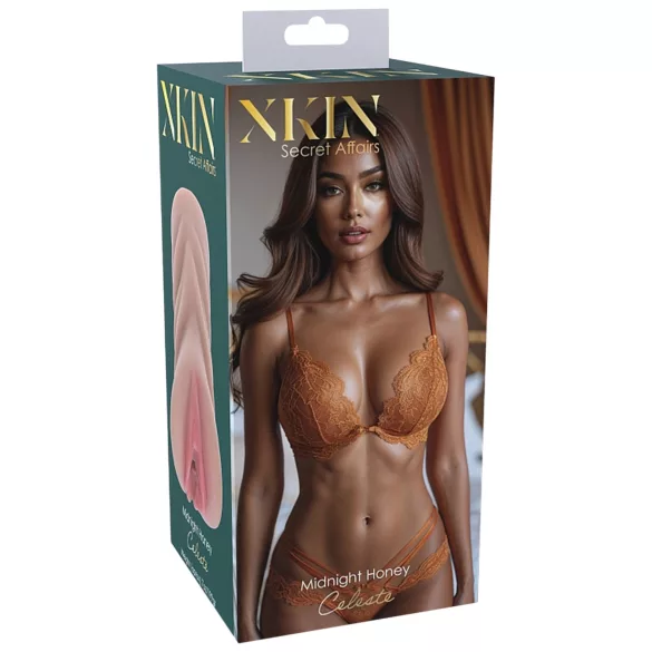 XKIN Honey Celeste - ρεαλιστικός ανδρικός αυνανιστής/τεχνητός κόλπος (φυσικό χρώμα)
