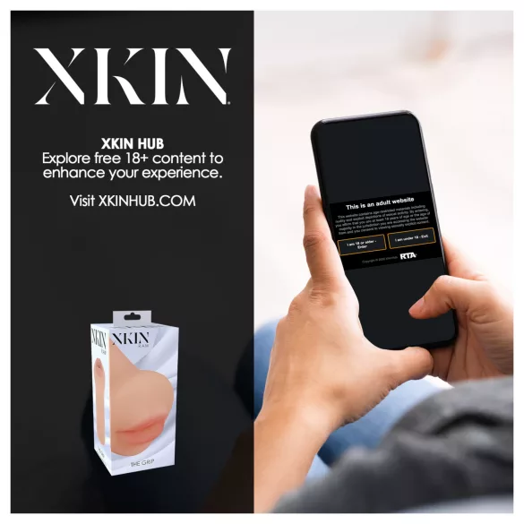 XKIN - ρεαλιστικός τεχνητός κόλπος/στόμα για αυνανισμό - S (φυσικό χρώμα)