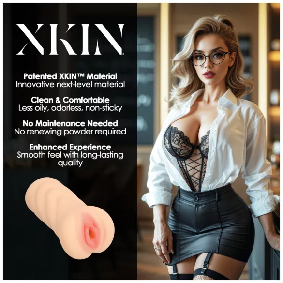 XKIN Teacher Ms Jenny - ρεαλιστικός τεχνητός κόλπος μαλακιστήρι (φυσικό)