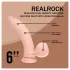RealRock - δονητής διπλής πυκνότητας με ρεαλιστική υφή (στο χρώμα του δέρματος) - 15 εκ.