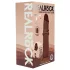 RealRock - ρεαλιστικό dildo διπλής πυκνότητας (καφέ) - 18,5 εκ.