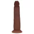 RealRock - ρεαλιστικό dildo διπλής πυκνότητας (καφέ) - 18,5 εκ.