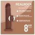 RealRock - ρεαλιστικό διπλής πυκνότητας ομοίωμα πέους (καφέ) - 20,5 εκ.