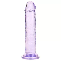   RealRock - ρεαλιστικός δονητής με βεντούζα (μωβ) - 12,7 cm