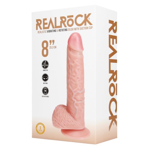 RealRock - δονητής με περιστροφή - φυσικό - 20,5εκ