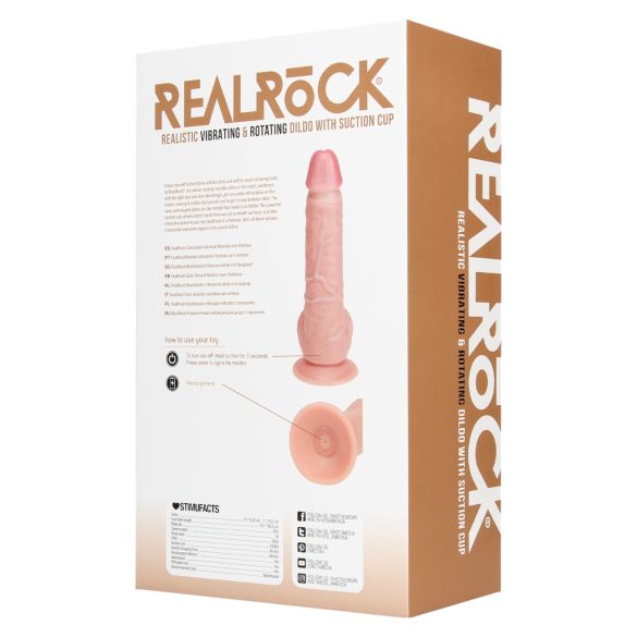 RealRock - δονητής με περιστροφή - φυσικό - 20,5εκ