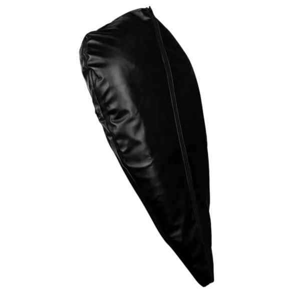 Ouch! - δετάρια χεριών πίσω - δερμάτινα - μαύρο