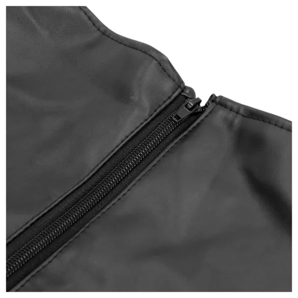 Ouch! - δετάρια χεριών πίσω - δερμάτινα - μαύρο