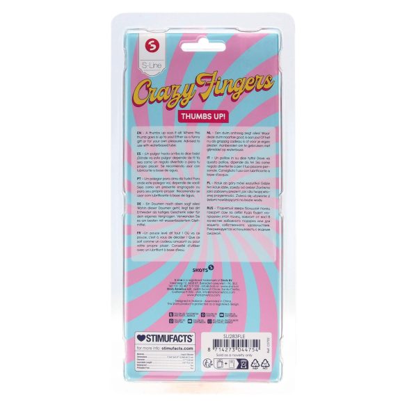 S-Line - δονητής αντίχειρας - ρεαλιστικός - μπεζ