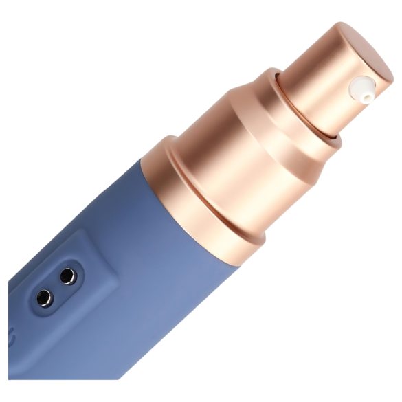 Loveline Travel - δονητής με μπαταρία και δοχείο λιπαντικού - μπλε