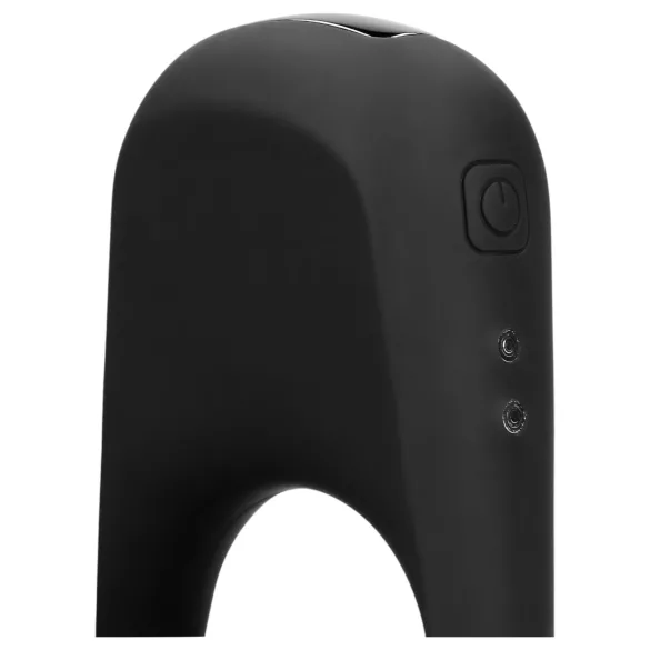 Loveline - δονητικό δαχτυλίδι πέους με μπαταρία - μαύρο