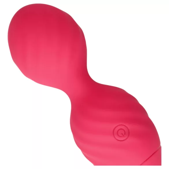 Loveline - δονητική μπάλα kegel με ραβδώσεις - ροζ