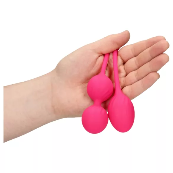 Loveline - σετ με βάρος κολπικές μπάλες kegel - 2 τεμάχια - ροζ