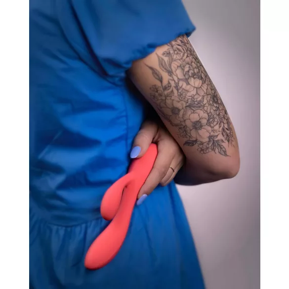 Loveline - δονητής με βραχίονα για κλειτορίδα - επαναφορτιζόμενος αδιάβροχος ροζ