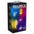REALROCK - δονητής με όρχεις που φωσφορίζει - 20cm