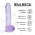 RealRock - ρεαλιστικό ομοίωμα πέους με όρχεις (μωβ) - 12,7 cm