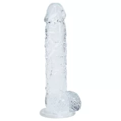   RealRock - ρεαλιστικό dildo με όρχεις (διάφανο) - 12,7 εκ.