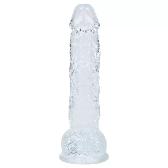 RealRock - ρεαλιστικό dildo με όρχεις (διάφανο) - 12,7 εκ.