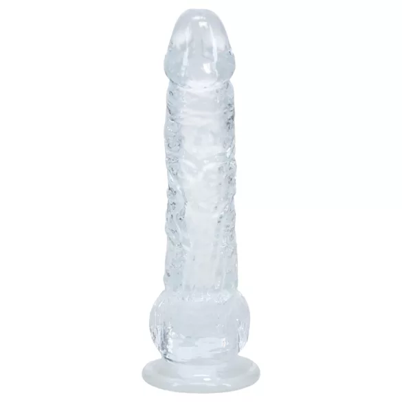 RealRock - ρεαλιστικό dildo με όρχεις (διάφανο) - 12,7 εκ.