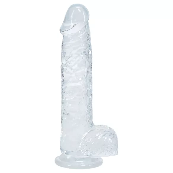 RealRock - ρεαλιστικό dildo με όρχεις (διάφανο) - 12,7 εκ.