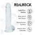 RealRock - ρεαλιστικό dildo με όρχεις (διάφανο) - 12,7 εκ.