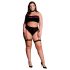 Le Désir Plus Size - Σετ Εσωρούχων 3 Τεμ. - Μαύρο (XL-4XL)
