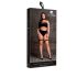 Le Désir Plus Size - Σετ Εσωρούχων 3 Τεμ. - Μαύρο (XL-4XL)