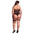 Le Désir Plus Size - Σετ Εσωρούχων 3 Τεμ. - Μαύρο (XL-4XL)