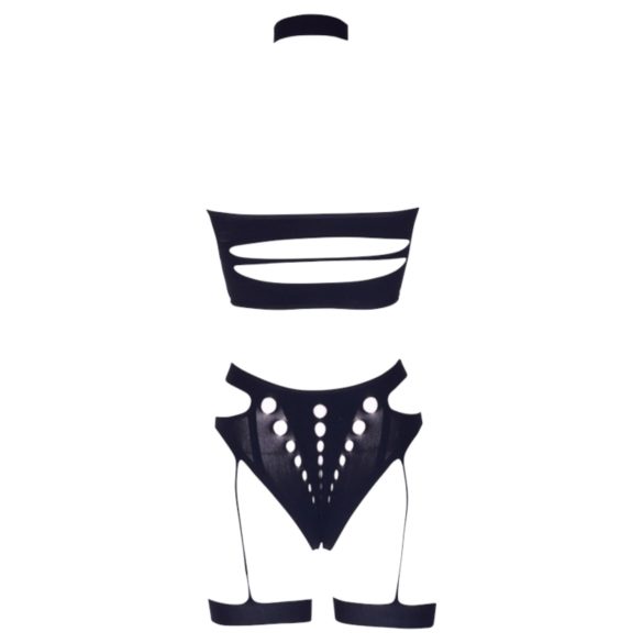 Le Désir - σετ εσώρουχα plus size 3 τεμαχίων - μαύρο XL-4XL