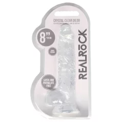   RealRock - ρεαλιστικό διαφανές ομοίωμα πέους - διαφανές 19cm