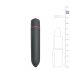 Easytoys Bullet - αδιάβροχος δονητής σφαίρα (μαύρο)