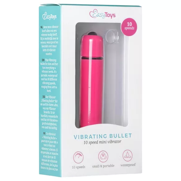 Easytoys - δονητής bullet - αδιάβροχος - ροζ