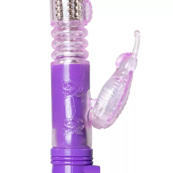 Easytoys Butterfly - δονητής πεταλούδα περιστρεφόμενος με ώθηση - μοβ